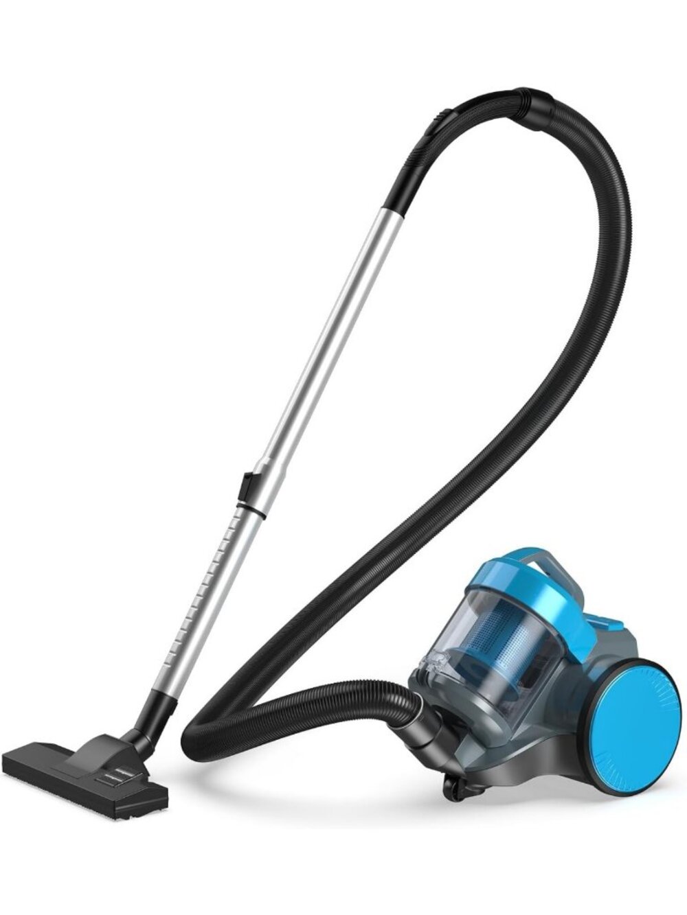 Powerful Corded Canister Vacuum Cleaner, 16Kpa Suction for Home Cleaning